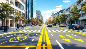 découvrez ce que signifie le marquage au sol jaune et son importance dans la signalisation routière. informez-vous sur les règles et les implications de ce code couleur pour assurer votre sécurité sur la route.