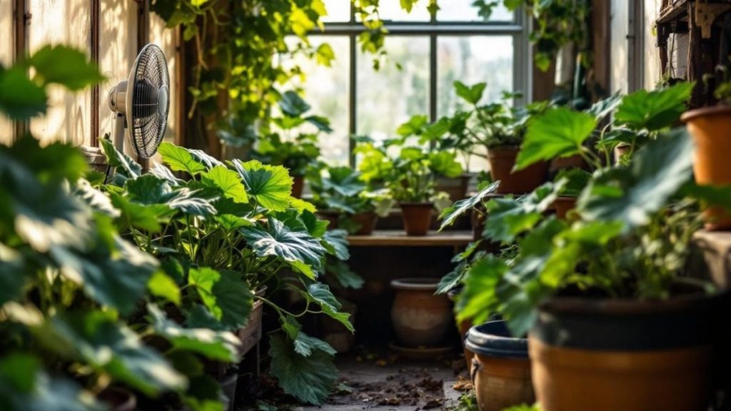 découvrez une méthode efficace et naturelle pour limiter l'oïdium sur vos courges et concombres sans pulvérisation ni savon noir : un simple réglage serre pour protéger vos cultures tout en facilitant leur entretien.