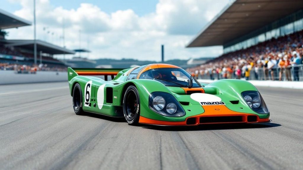 découvrez la scène choc qui secoue les fans de top gear : la descendante de la légendaire mazda 787b prend feu en plein tournage. une séquence spectaculaire, riche en émotions et rebondissements, à ne pas manquer pour les passionnés d’automobile.