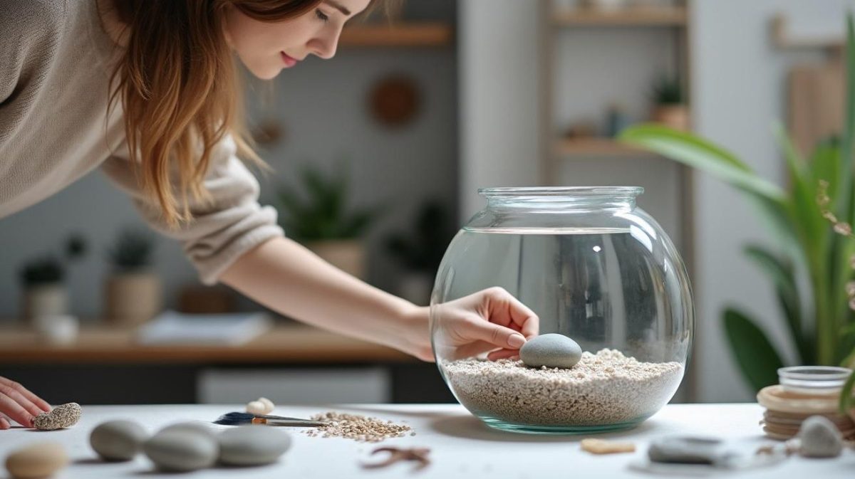 Elle place un galet de mer dans son aquarium sans poisson : la raison va vous surprendre pour vos bijoux